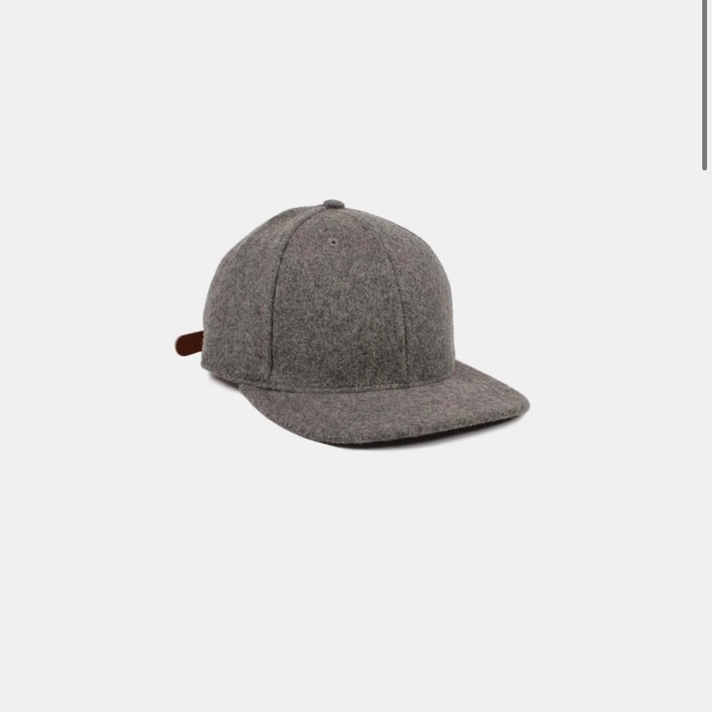 Dehen 1920 Charcoal Baseball Cap, 100% Wool, Made in USA